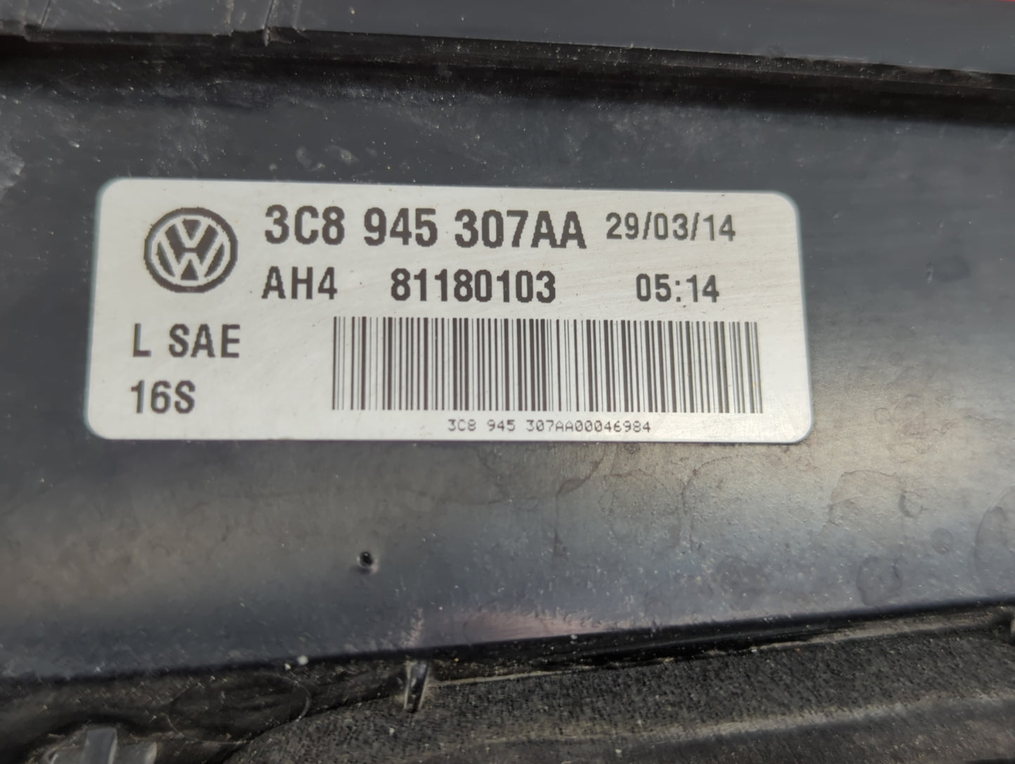 2013-2017 Volkswagen Cc Tail Light Assembly Passenger Right OEM P/N:3C8 945 307 AA Fits Fits 2013 2014 2015 2016 2017 OEM Us