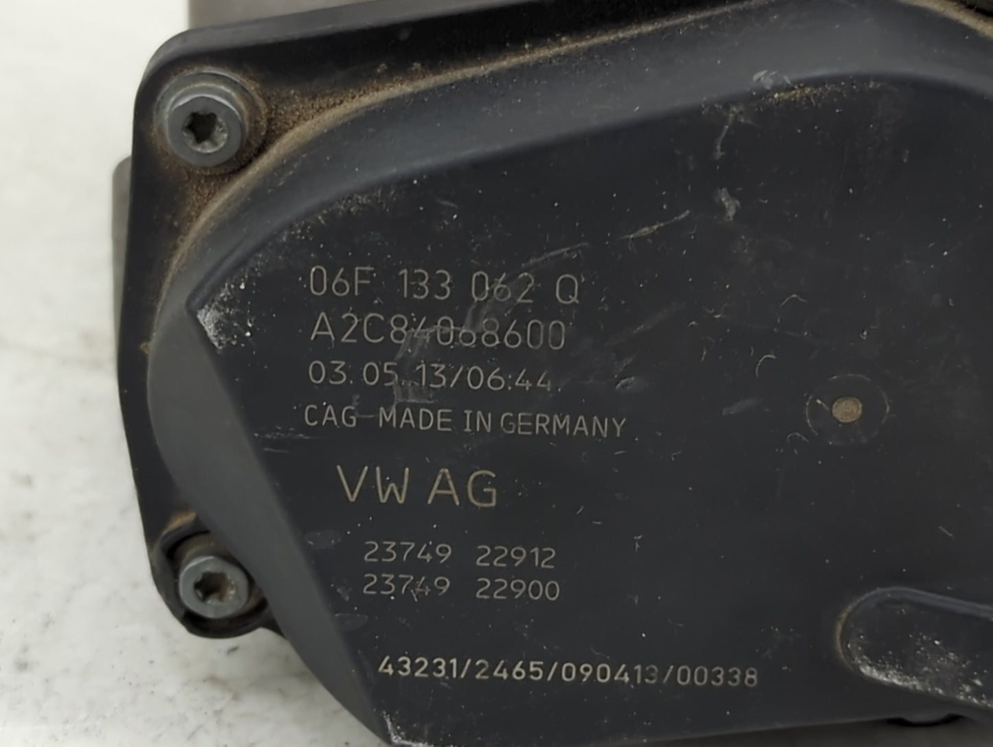 2009-2017 Volkswagen Cc Throttle Body P/N:06F 133 062 Q Fits OEM Used Auto Parts - Oemusedautoparts1.com