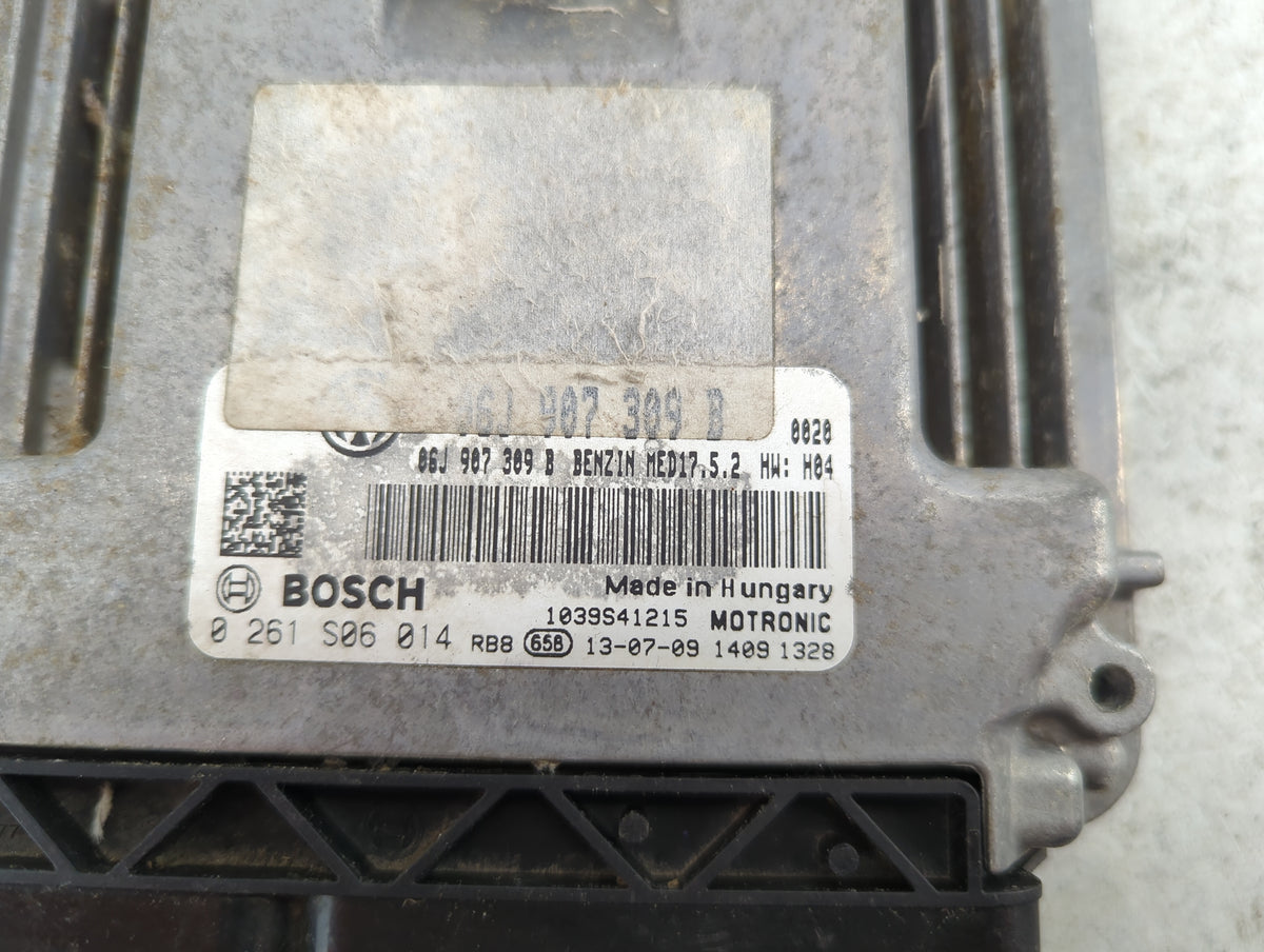 2012 Volkswagen Cc PCM Engine Control Computer ECU ECM PCU OEM P/N:06J907309B 0261S06014, 1039S41215 Fits OEM Used Auto Part