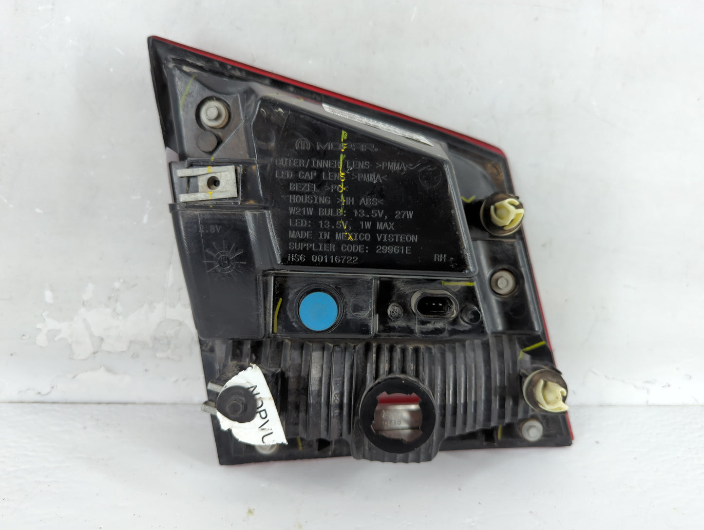 2013-2017 Volkswagen Cc Tail Light Assembly Driver Left OEM P/N:68078516AE Fits Fits 2013 2014 2015 2016 2017 OEM Used Auto