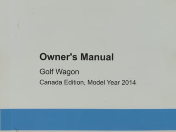 2014 Volkswagen Golf Owners Manual Book Guide P/N:1415C1JV621 OEM Used Auto Parts