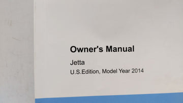 2014 Volkswagen Jetta Owners Manual Book Guide OEM Used Auto Parts