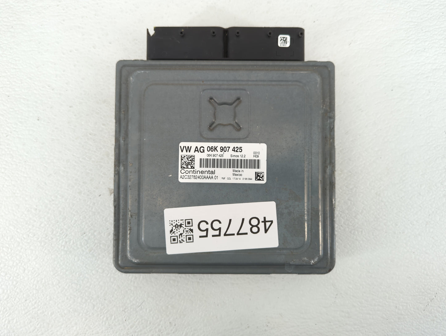 2014 Volkswagen Jetta PCM Engine Control Computer ECU ECM PCU OEM P/N:06K 907 425 06K 906 070 C, 06K 906 070 F Fits OEM Used