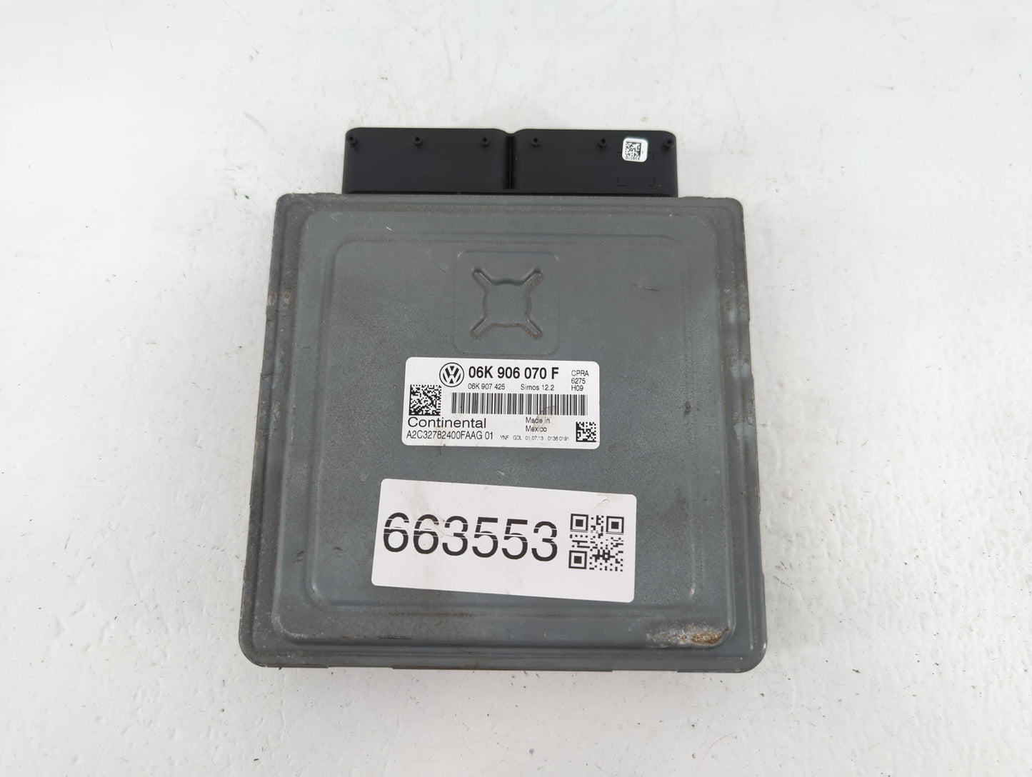 2014 Volkswagen Jetta PCM Engine Control Computer ECU ECM PCU OEM P/N:06K 906 070 F Fits OEM Used Auto Parts - Oemusedautopa