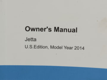 2014 Volkswagen Jetta Owners Manual Book Guide P/N:1415U1JT621 OEM Used Auto Parts
