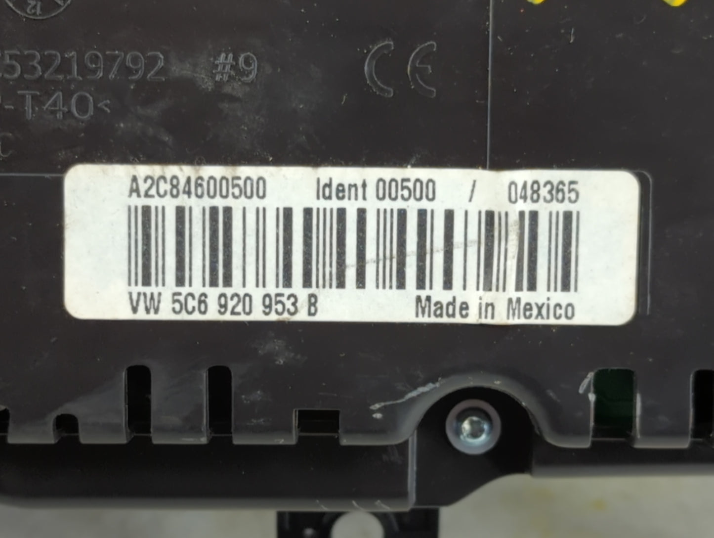 2014 Volkswagen Jetta Instrument Cluster Speedometer Gauges P/N:A2C84600500 5C6 920 953 B Fits OEM Used Auto Parts - Oemused