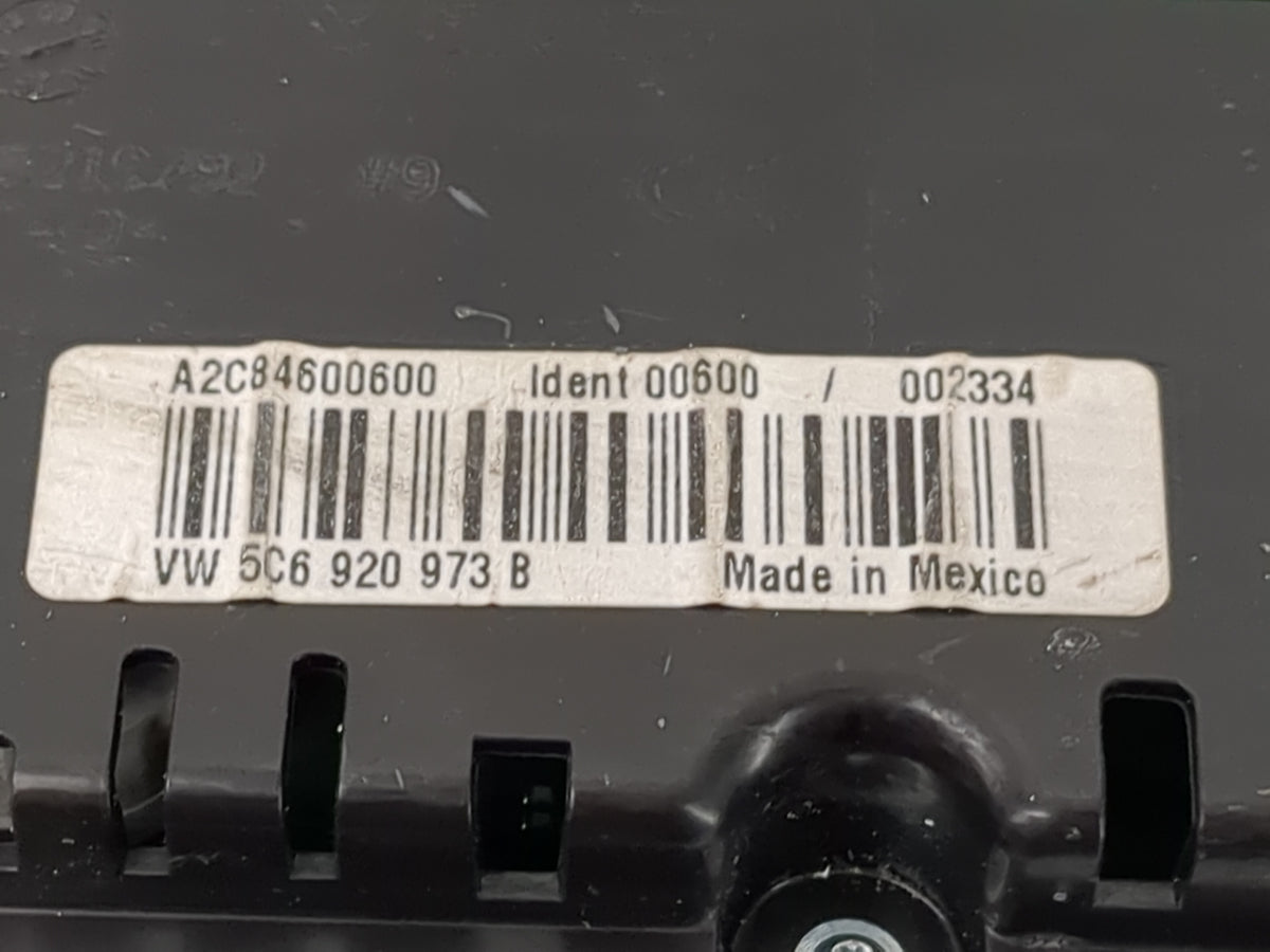2014 Volkswagen Jetta Gli Instrument Cluster Speedometer Gauges P/N:5C6920973B A2C84600600 Miles:83K Fits Fits 2013 OEM Used