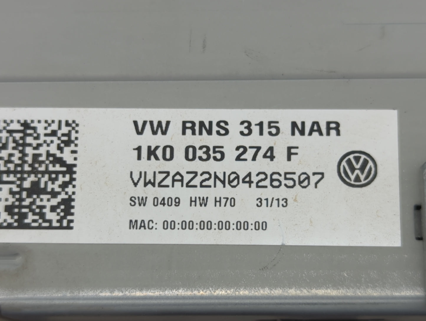 2013-2014 Volkswagen Passat Radio AM FM Cd Player Receiver Replacement P/N:1K0 035 274 F Fits Fits 2012 2013 2014 2015 2016
