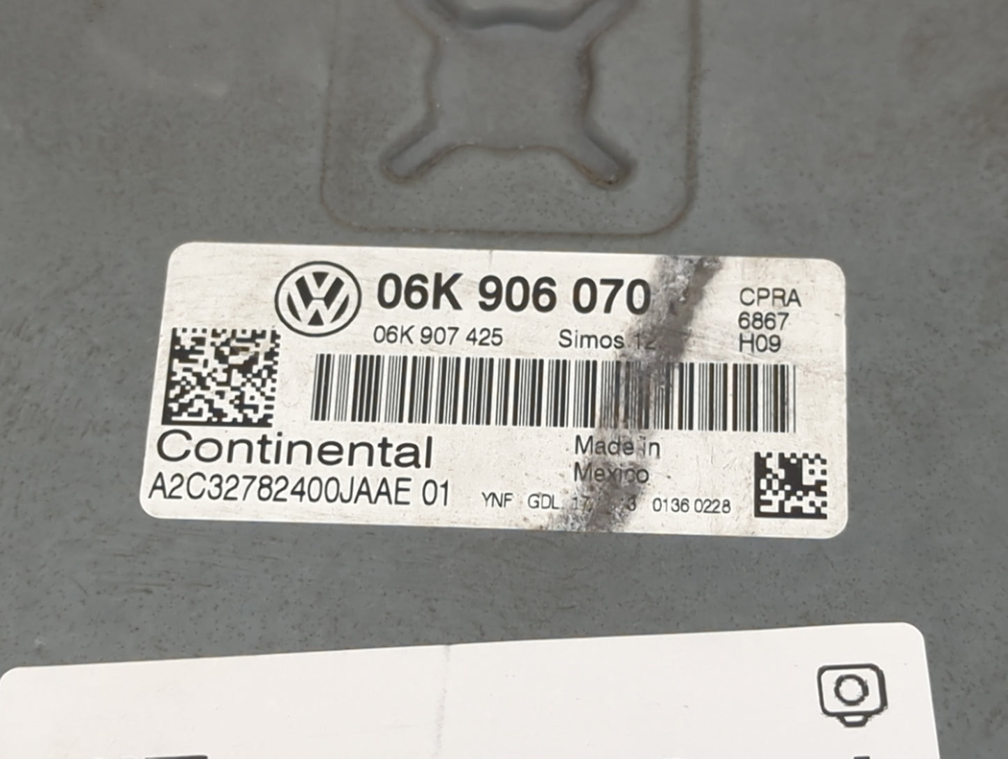 2014 Volkswagen Passat PCM Engine Control Computer ECU ECM PCU OEM P/N:06K906070 06K907425, A2C32782400JAAE, 5Q0907269A Fits
