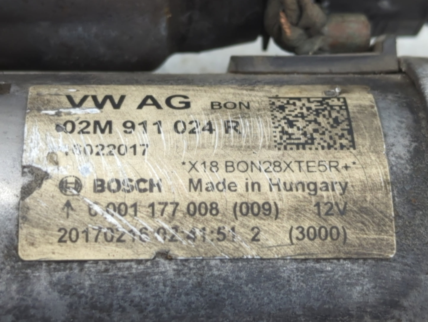 2012-2015 Volkswagen Passat Car Starter Motor Solenoid OEM P/N:02M 911 024 R Fits Fits 2009 2010 2011 2012 2013 2014 2015 20