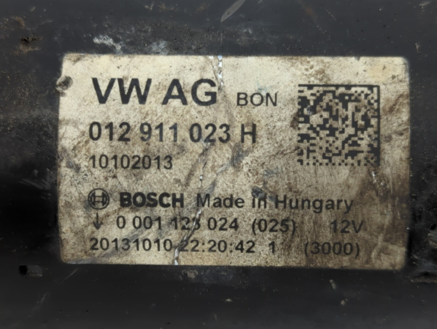 2011-2017 Volkswagen Touareg Car Starter Motor Solenoid OEM P/N:0 12 911 023 H Fits Fits 2011 2012 2013 2014 2015 2016 2017