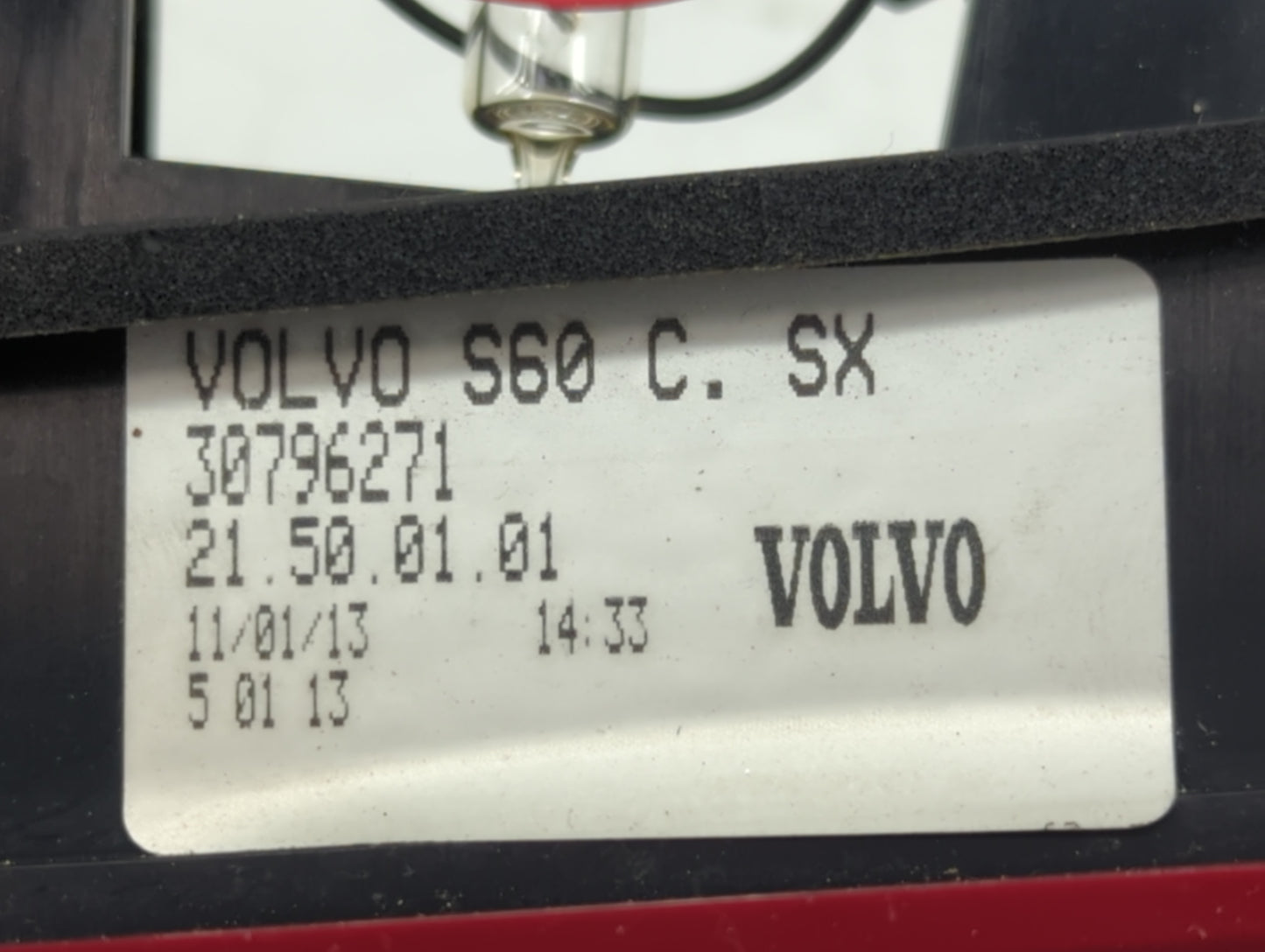 2011-2018 Volvo S60 Tail Light Assembly Driver Left OEM P/N:30796271 Fits Fits 2011 2012 2013 2014 2015 2016 2017 2018 OEM U