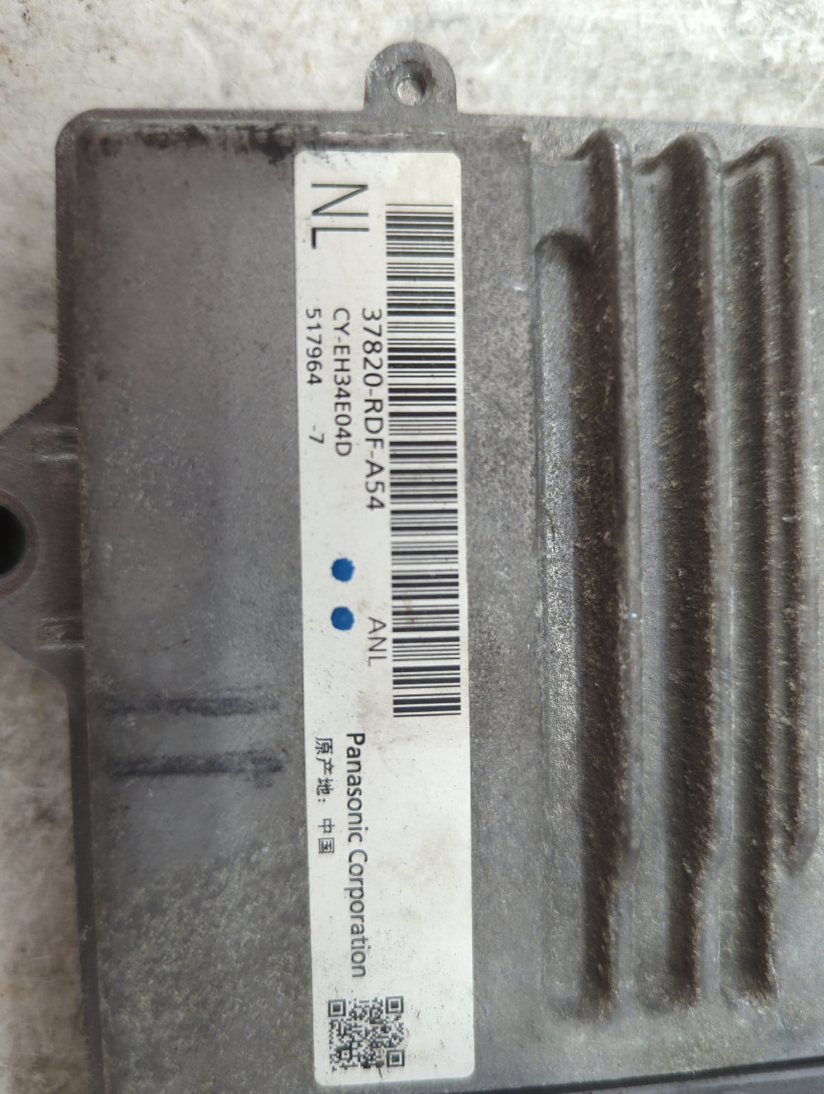 2015-2016 Acura Tlx PCM Engine Control Computer ECU ECM PCU OEM P/N:37820-RDF-A54 CY-EH34E04D Fits Fits 2015 2016 OEM Used A