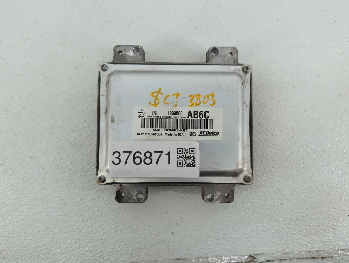 2015 Aftermarket Chevrolet PCM Engine Control Computer ECU ECM PCU OEM P/N:12668885 12669749 Fits OEM Used Auto Parts - Oemu