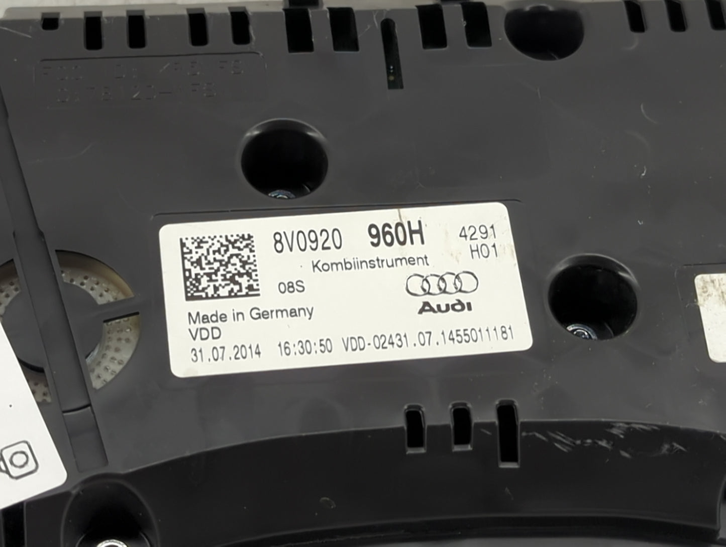 2015-2018 Audi A3 Instrument Cluster Speedometer Gauges P/N:8V0920960B A2C84209100 Miles: Fits Fits 2015 2016 2017 2018 OEM