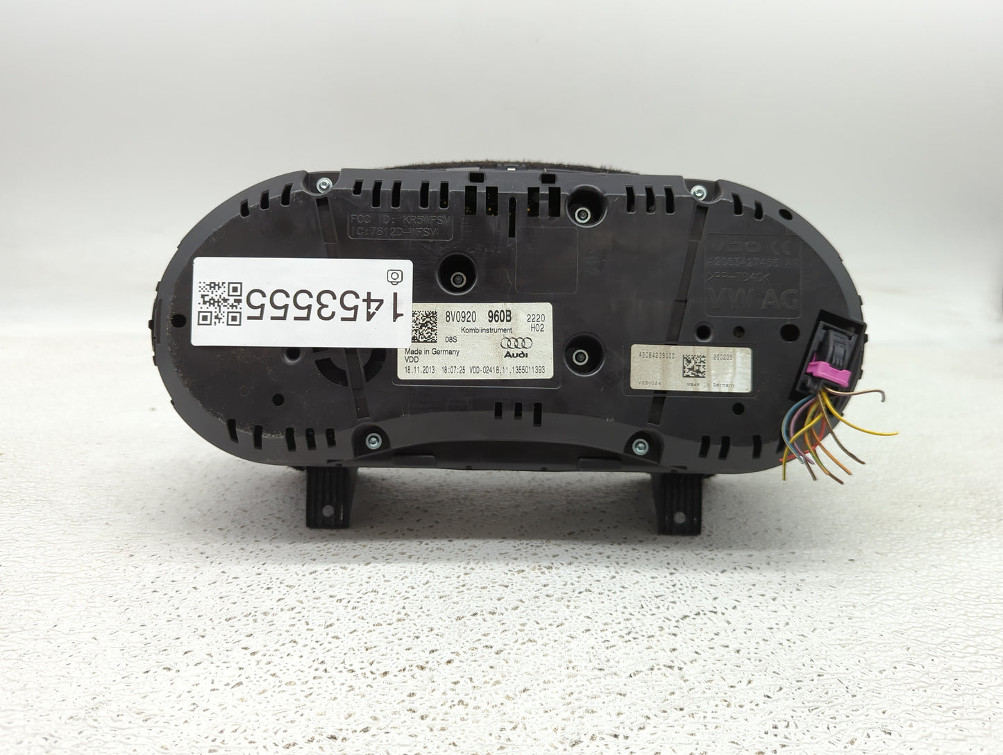 2015-2018 Audi A3 Instrument Cluster Speedometer Gauges P/N:8V0920960B Fits Fits 2015 2016 2017 2018 OEM Used Auto Parts - O