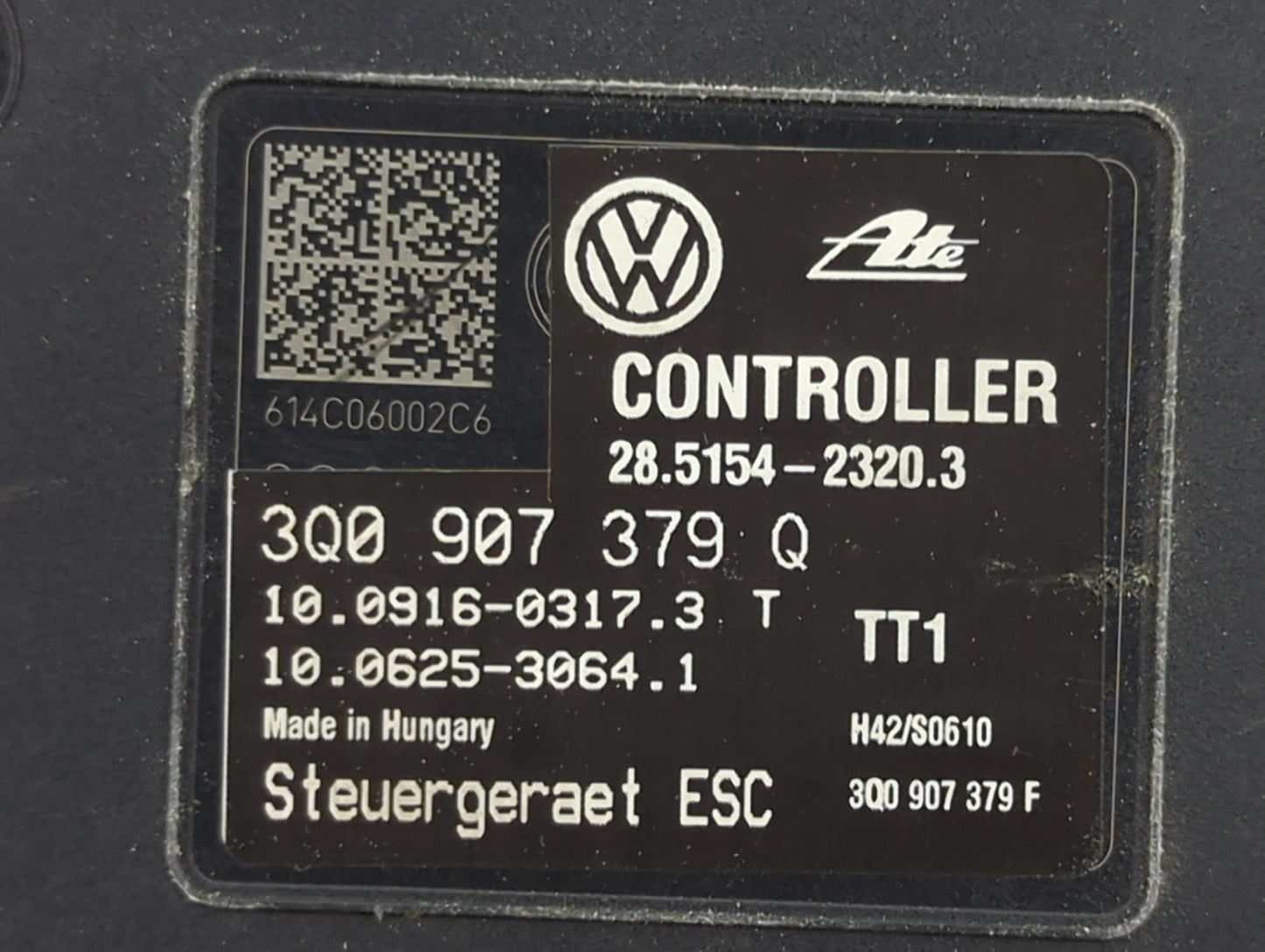 2015-2016 Audi A3 ABS Pump Control Module Replacement P/N:3Q0907379Q 28.5154-2320.3, 10.0916-0317.3 Fits Fits 2015 2016 OEM