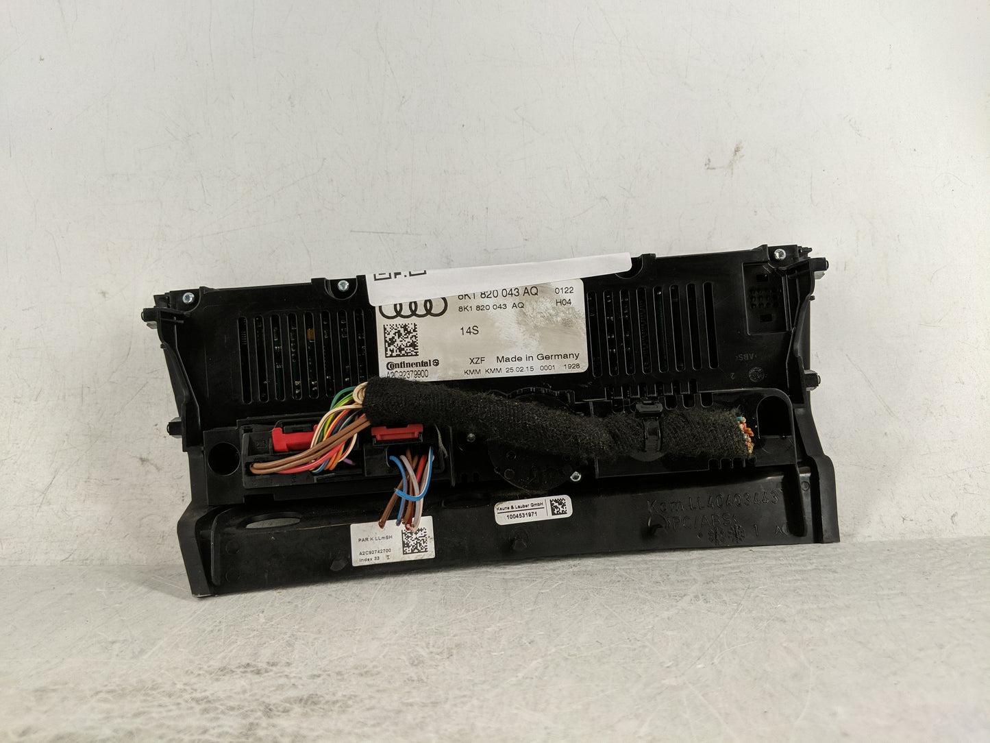 2013-2016 Audi A4 Climate Control Module Temperature AC/Heater Replacement P/N:8K1 820 043 AQ Fits Fits 2013 2014 2015 2016