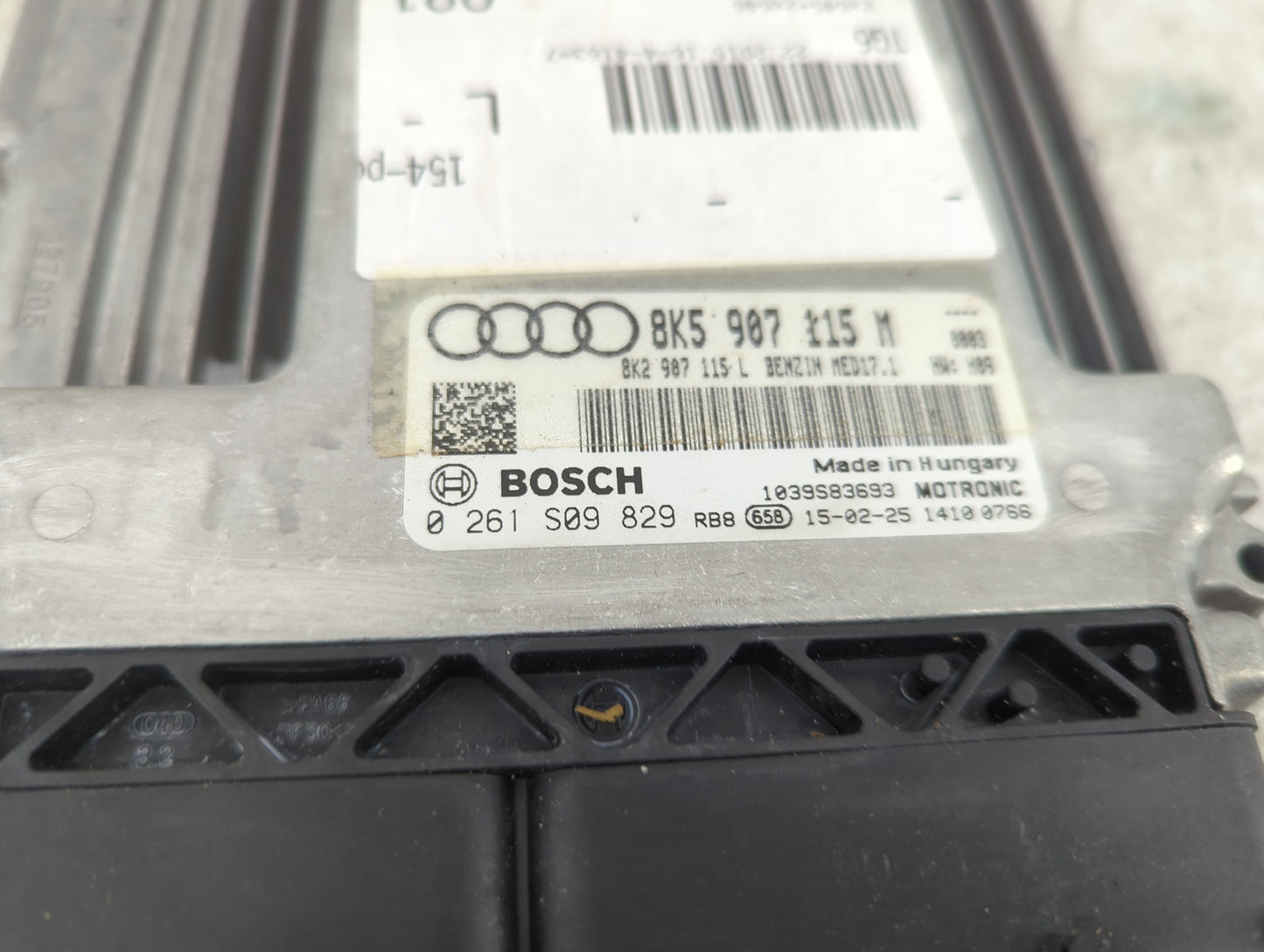 2014-2015 Audi A4 PCM Engine Control Computer ECU ECM PCU OEM P/N:8K5907115M 0261S09829, 8K2907115L Fits Fits 2014 2015 OEM