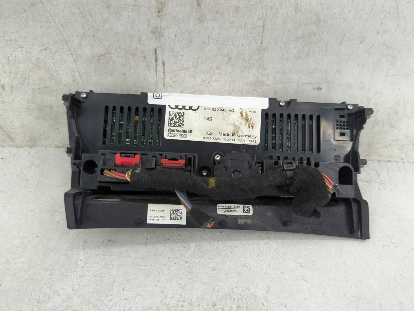 2014-2016 Audi A5 Climate Control Module Temperature AC/Heater Replacement P/N:8K1820043AQ A2C92379900 Fits OEM Used Auto Pa