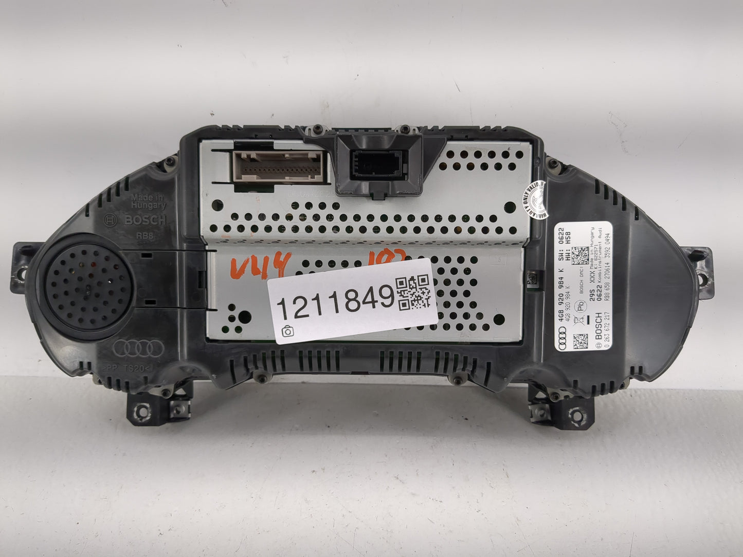 2014-2015 Audi A6 Instrument Cluster Speedometer Gauges P/N:4G8 920 984 K Fits Fits 2014 2015 OEM Used Auto Parts - Oemuseda