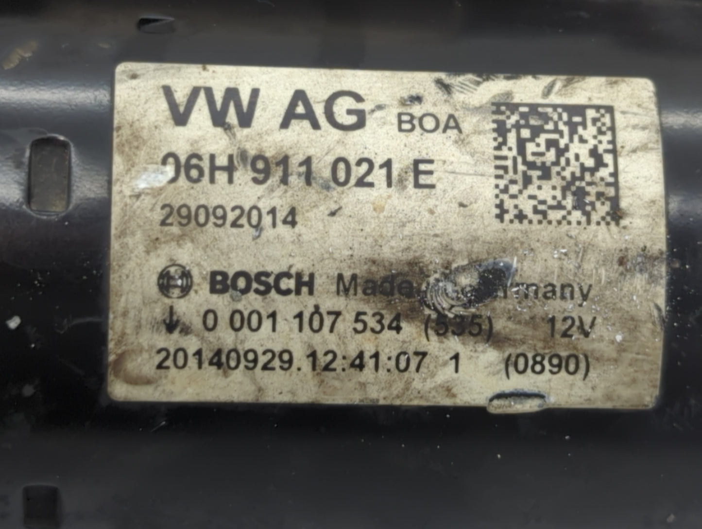 2014-2016 Audi A6 Car Starter Motor Solenoid OEM P/N:29092014 06H 911 021 E Fits Fits 2014 2015 2016 2017 OEM Used Auto Part