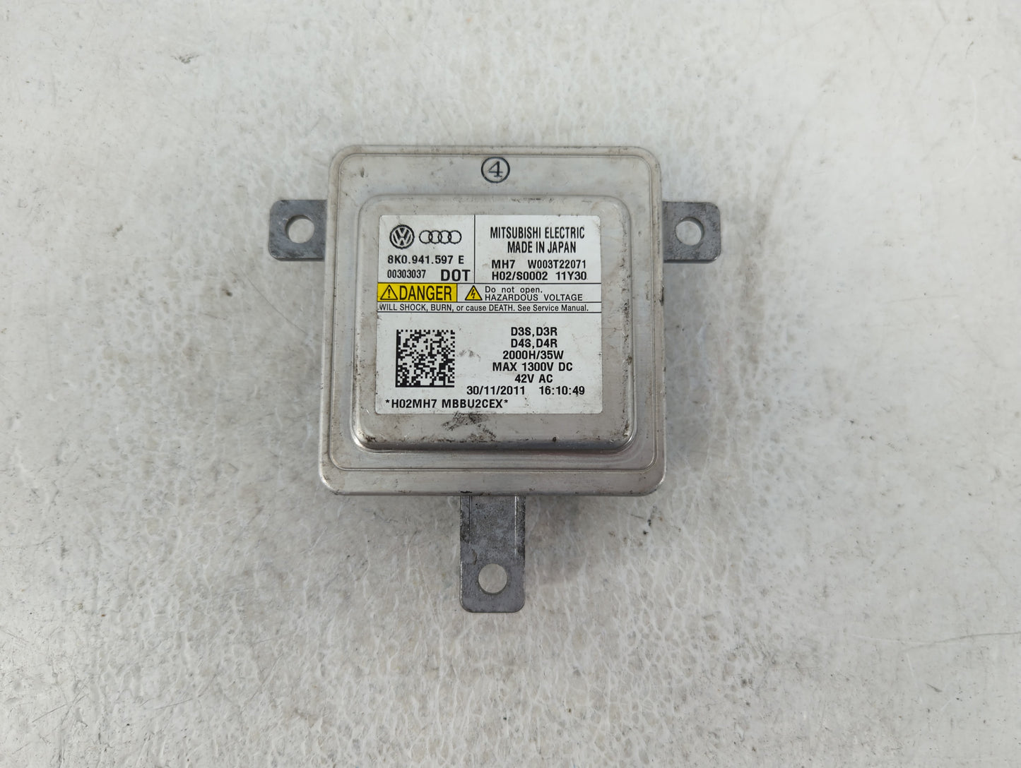 2015 Audi A6 Headlight Ballast Head Light - Oemusedautoparts1.com