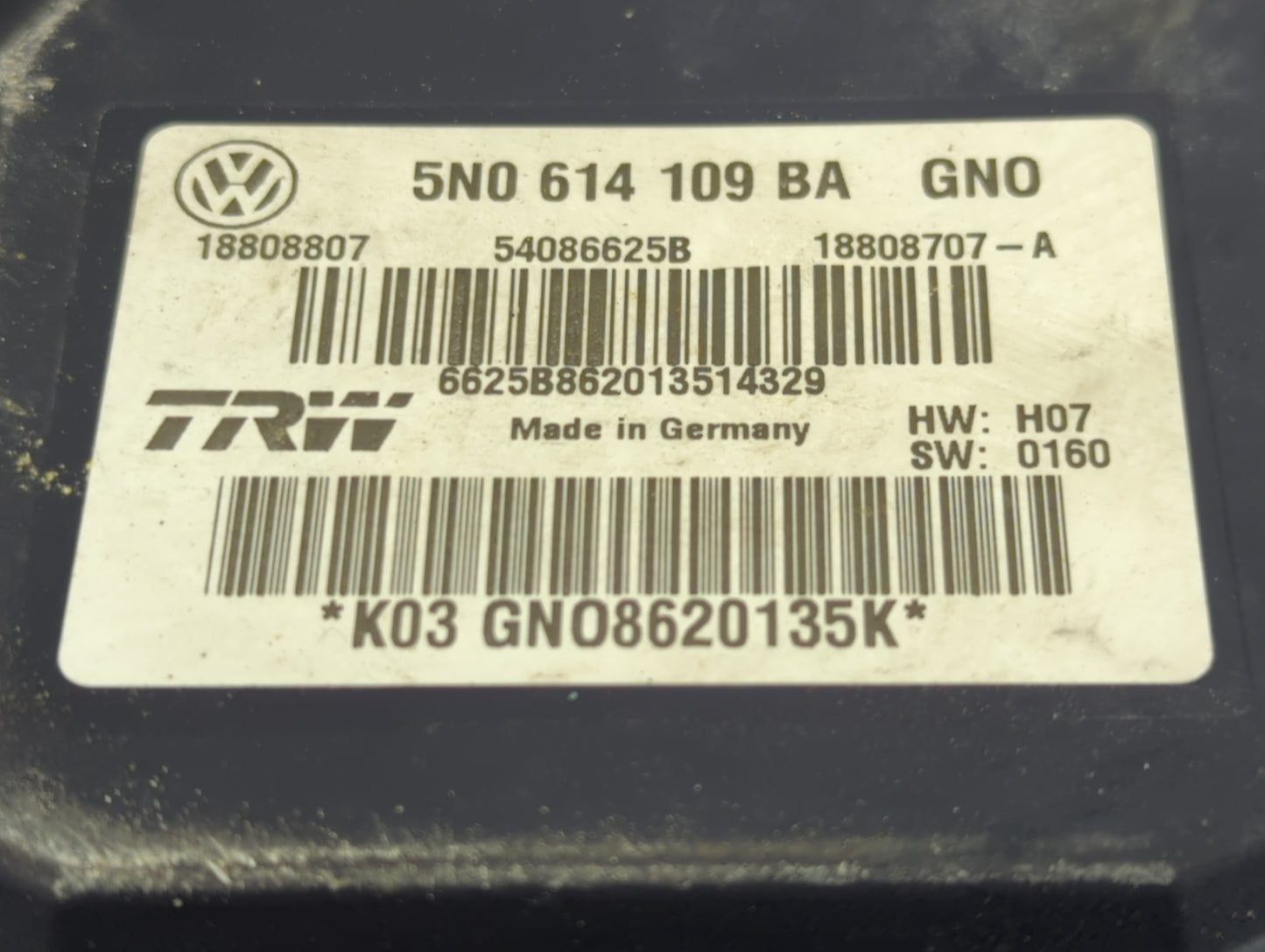 2015-2018 Audi Q3 ABS Pump Control Module Replacement P/N:5N0 614 109 BA Fits Fits 2015 2016 2017 2018 OEM Used Auto Parts -