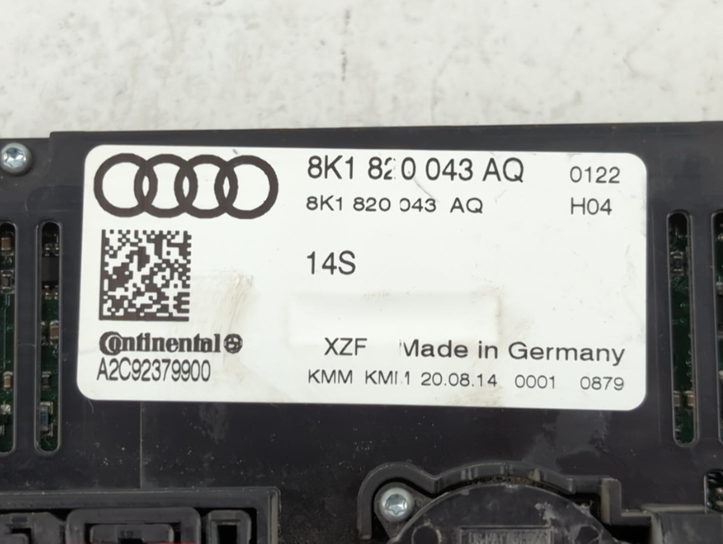 2013-2017 Audi Q5 Climate Control Module Temperature AC/Heater Replacement P/N:8K1 820 043 AQ Fits Fits 2013 2014 2015 2016