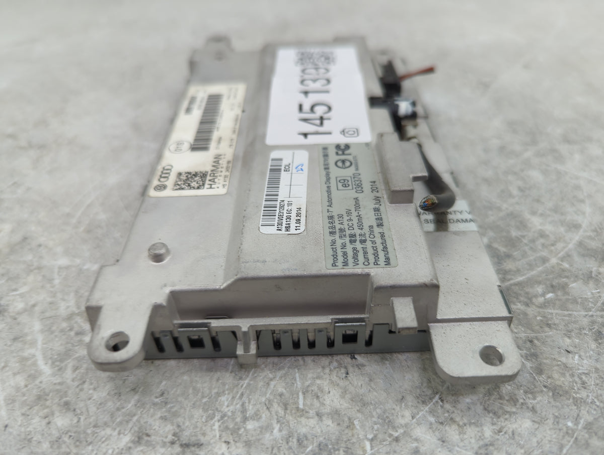 2013-2015 Audi Q7 Information Radio Display Screen 1451379 - Oemusedautoparts1.com