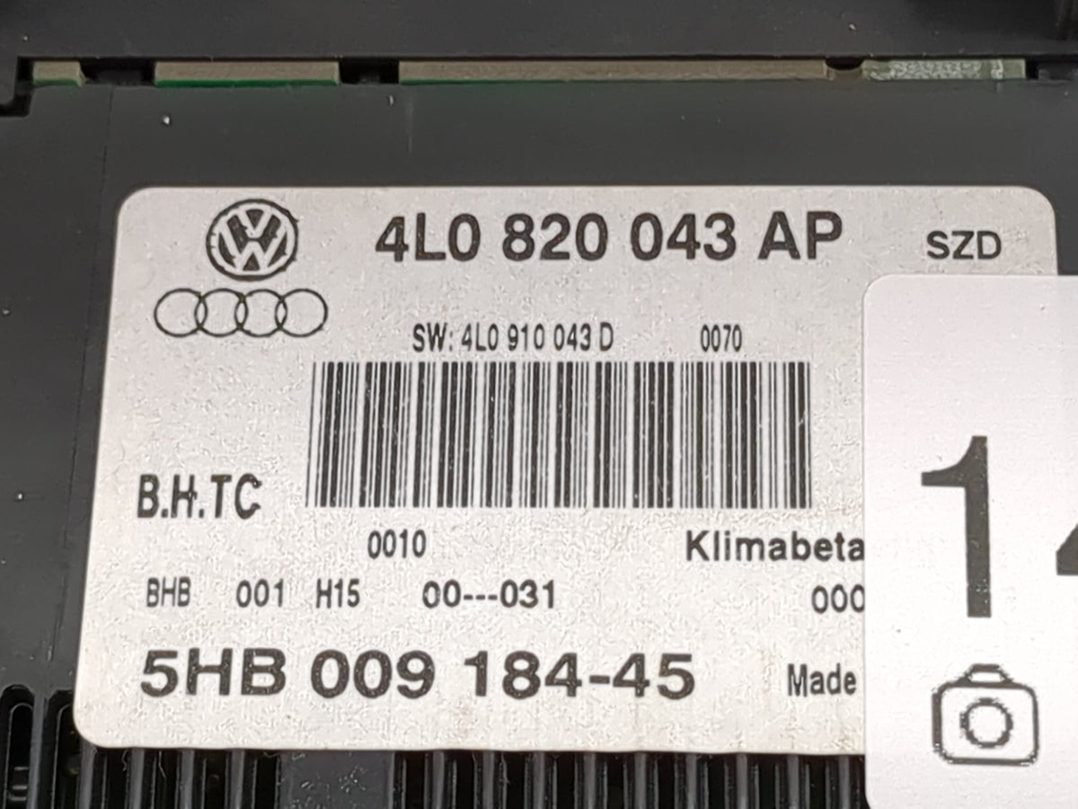 2013-2015 Audi Q7 Climate Control Module Temperature AC/Heater Replacement P/N:4L0820043AP 4L0910043D Fits Fits 2013 2014 20