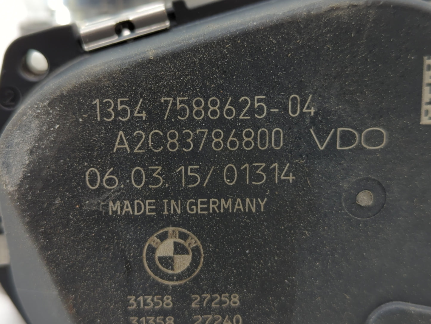 2012-2016 Bmw 328i Throttle Body P/N:1354 7588625 Fits Fits 2012 2013 2014 2015 2016 2017 2018 OEM Used Auto Parts - Oemused