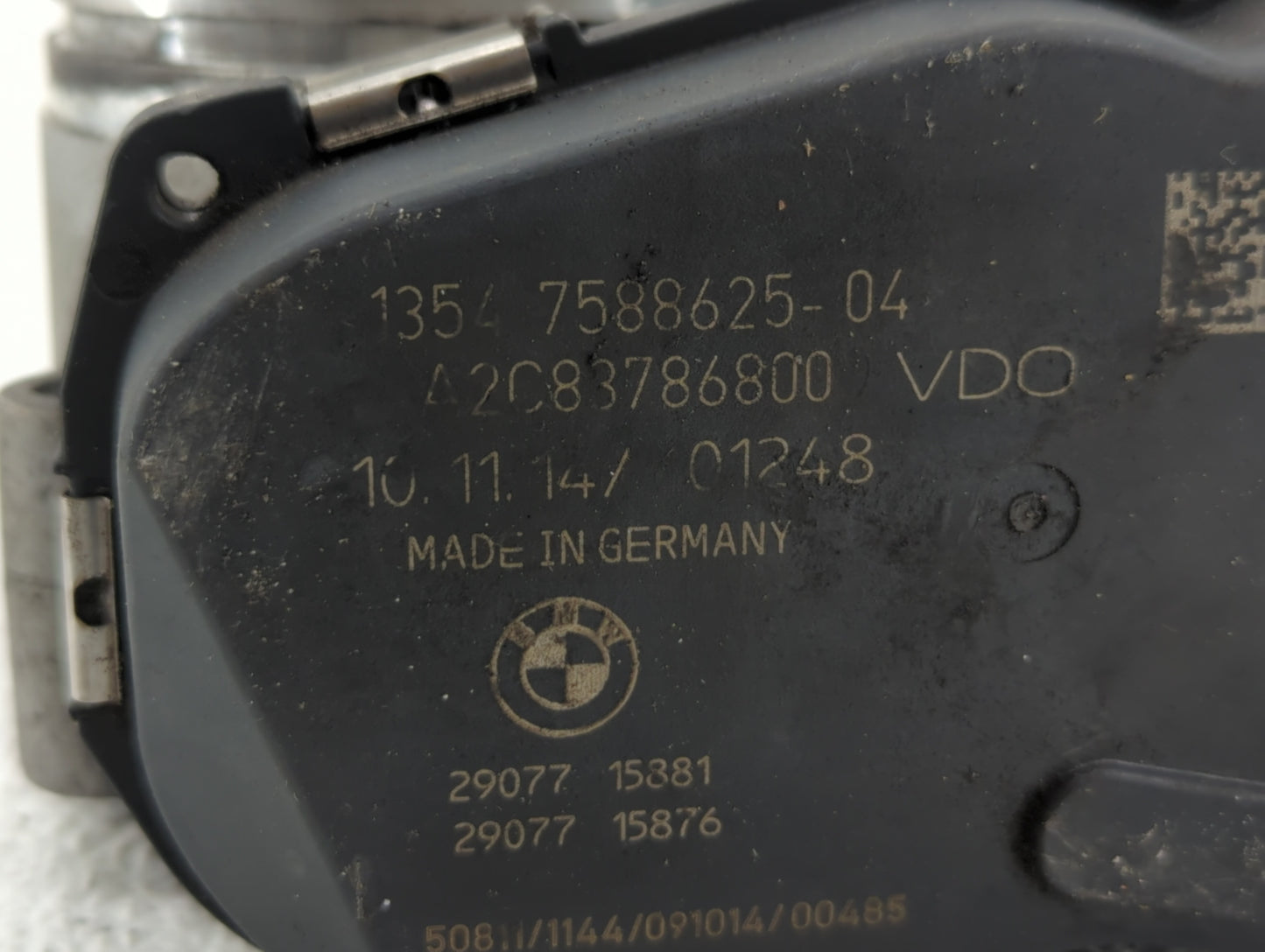 2012-2016 Bmw 328i Throttle Body P/N:1354 7588625-04 1354 7588625-03 Fits Fits 2012 2013 2014 2015 2016 2017 2018 OEM Used A