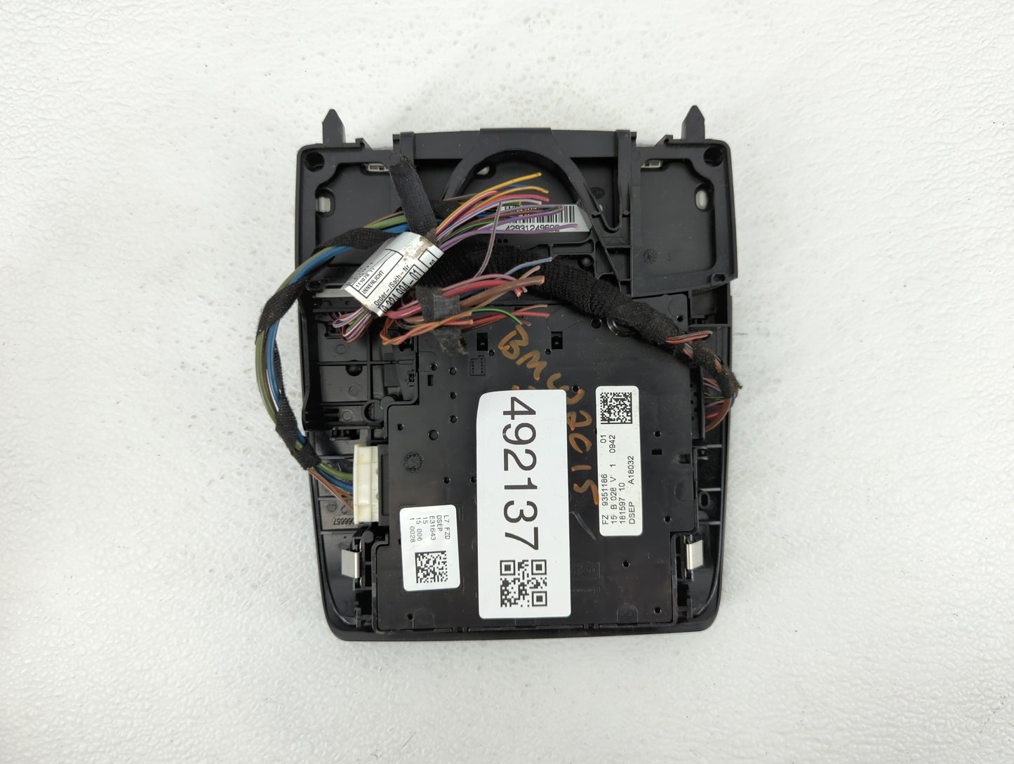 2012-2015 Bmw 335i Overhead Console W/rear Climate Control - Oemusedautoparts1.com