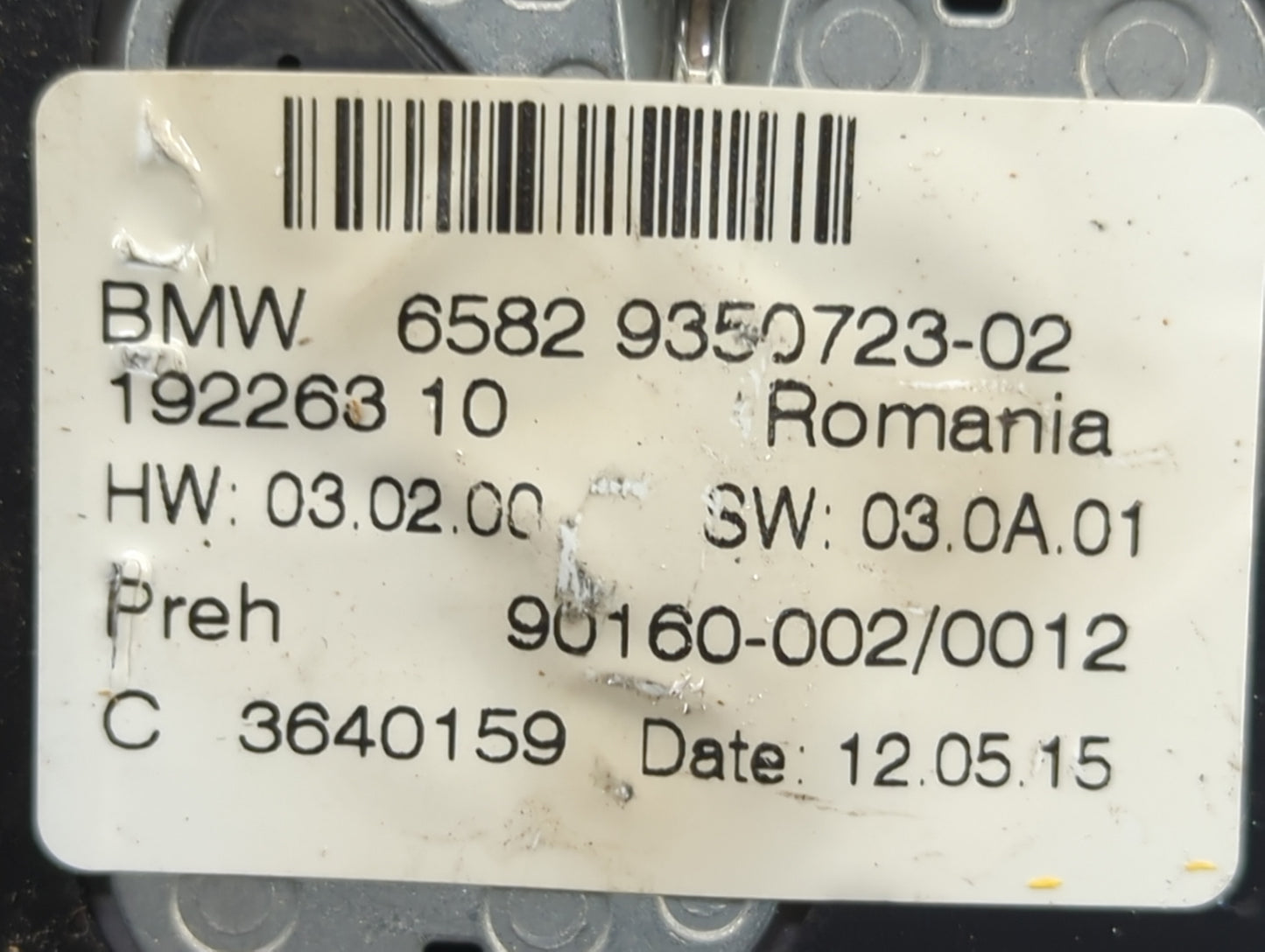 2015 Bmw 528i Radio AM FM Cd Player Receiver Replacement P/N:65829350723-02 19226310, 90160-002/0012, 3640159 Fits OEM Used