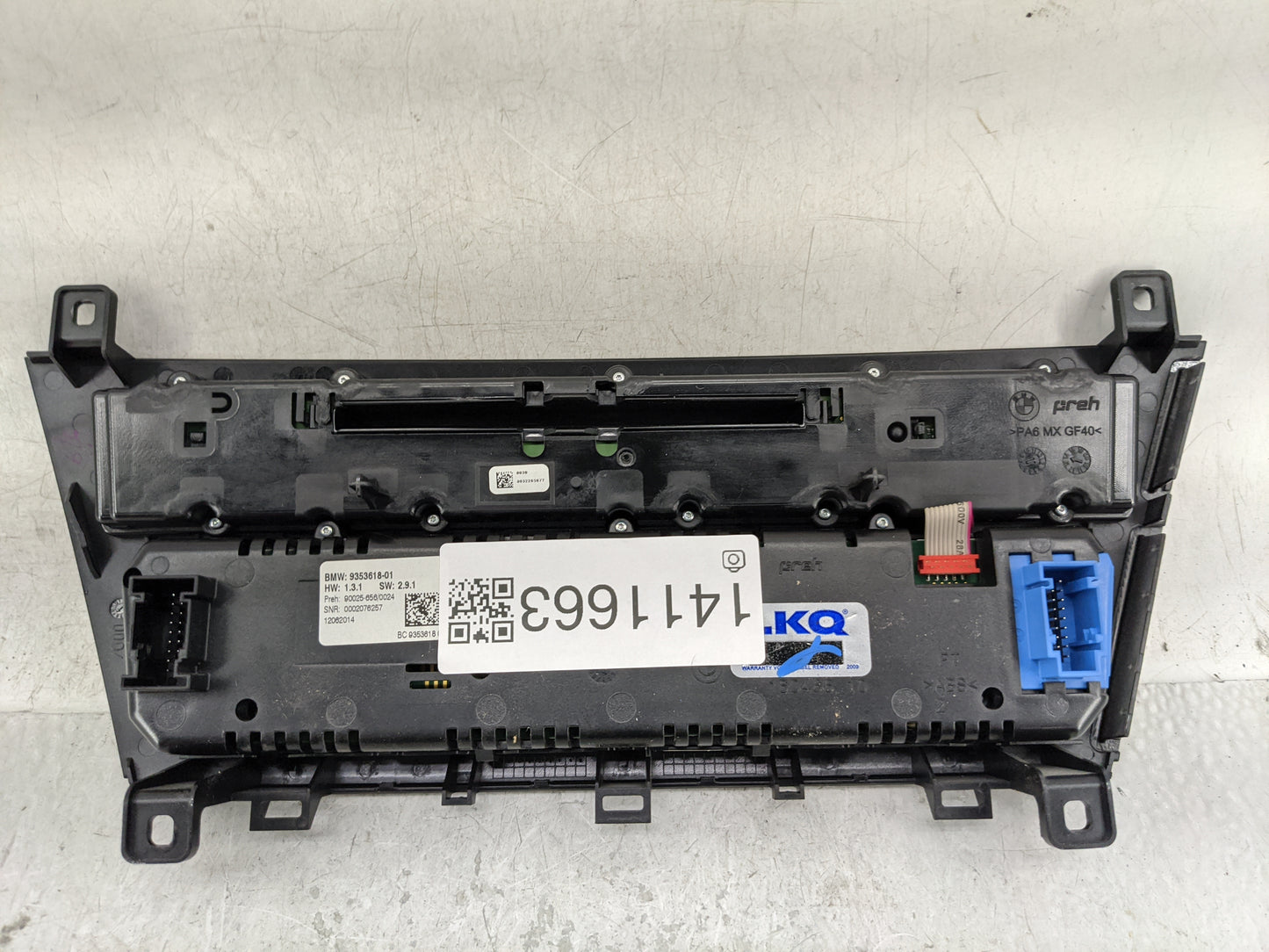 2012-2018 Bmw 650i Climate Control Module Temperature AC/Heater Replacement P/N:9353618-01 Fits OEM Used Auto Parts - Oemuse