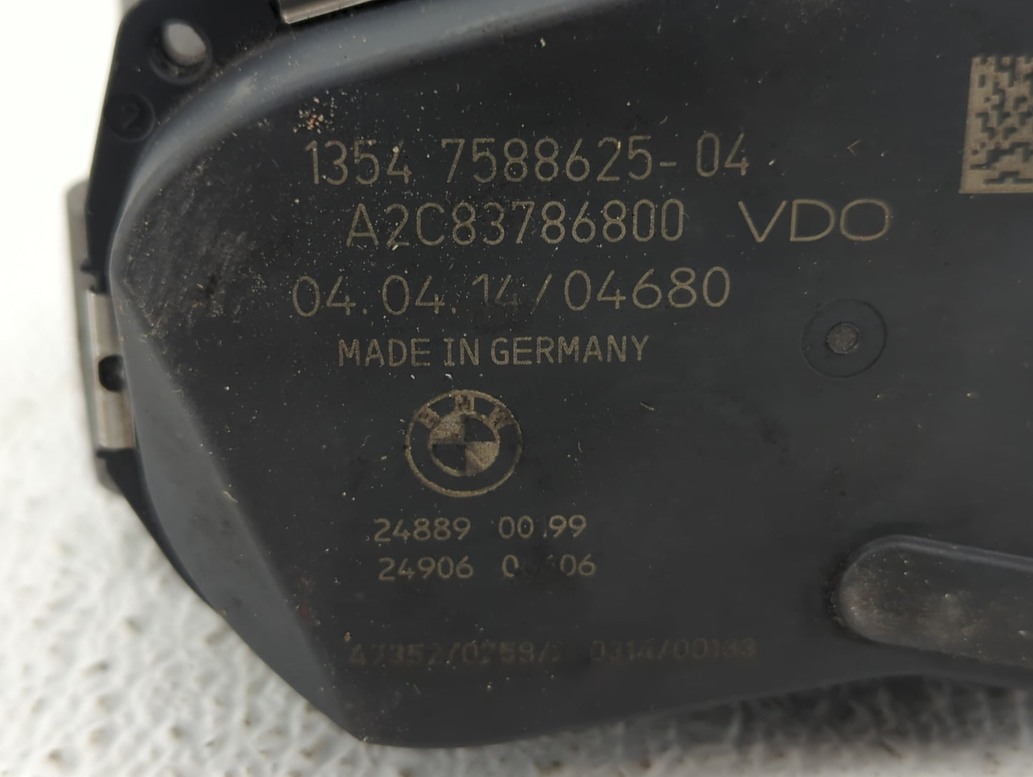 2012-2015 Bmw X1 Throttle Body P/N:1354 7588625-04 1354 7588625-03 Fits Fits 2012 2013 2014 2015 2016 2017 2018 OEM Used Aut