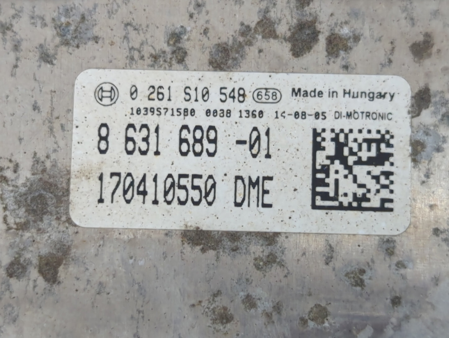 2015-2017 Bmw X3 PCM Engine Control Computer ECU ECM PCU OEM P/N:170410550 8 631 689 -01 Fits Fits 2013 2014 2015 2016 2017