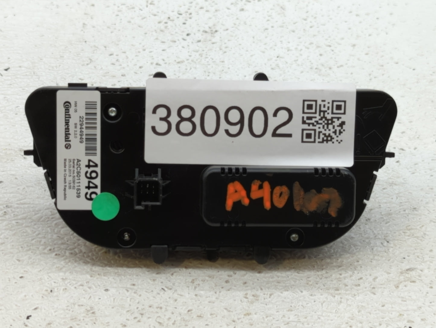 2013-2016 Buick Encore Climate Control Module Temperature AC/Heater Replacement P/N:79620STKA430M1 22944949 Fits OEM Used Au