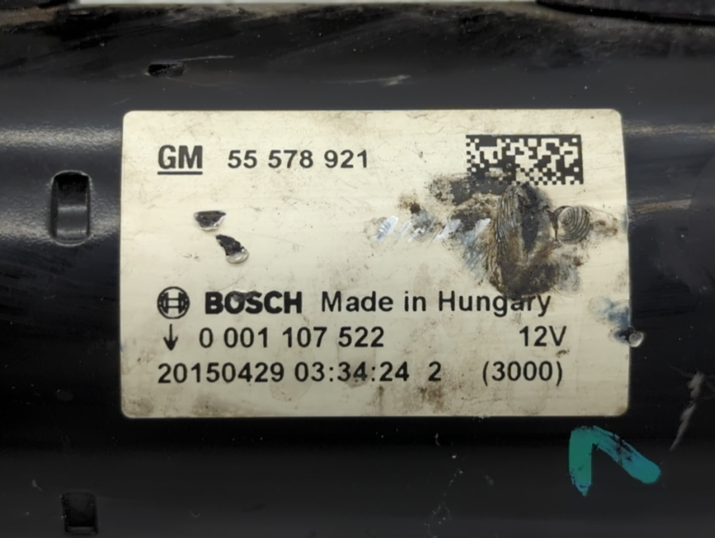 2014-2021 Buick Encore Car Starter Motor Solenoid OEM P/N:55 578 921 Fits Fits 2014 2015 2016 2017 2018 2019 2020 2021 OEM U