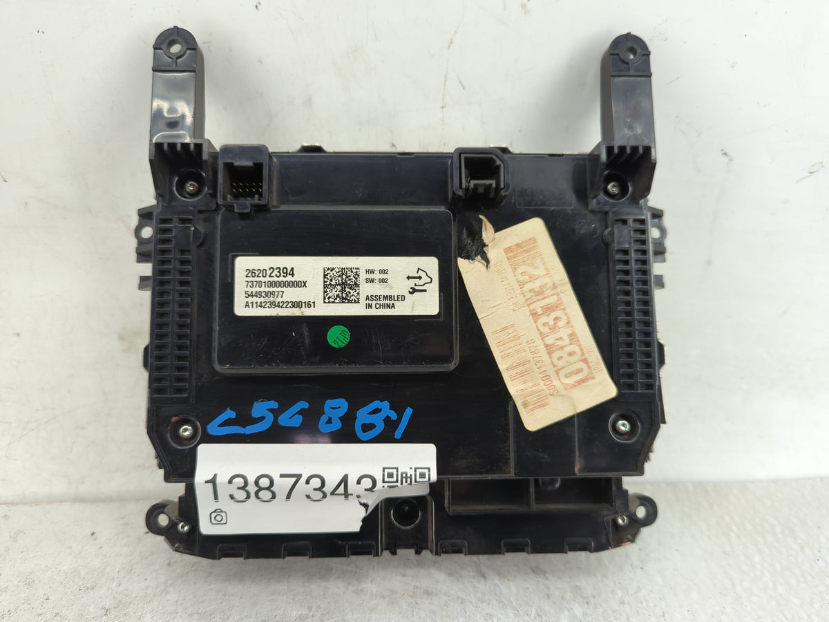 2015-2017 Buick Regal Information Radio Display Screen 1387343 - Oemusedautoparts1.com