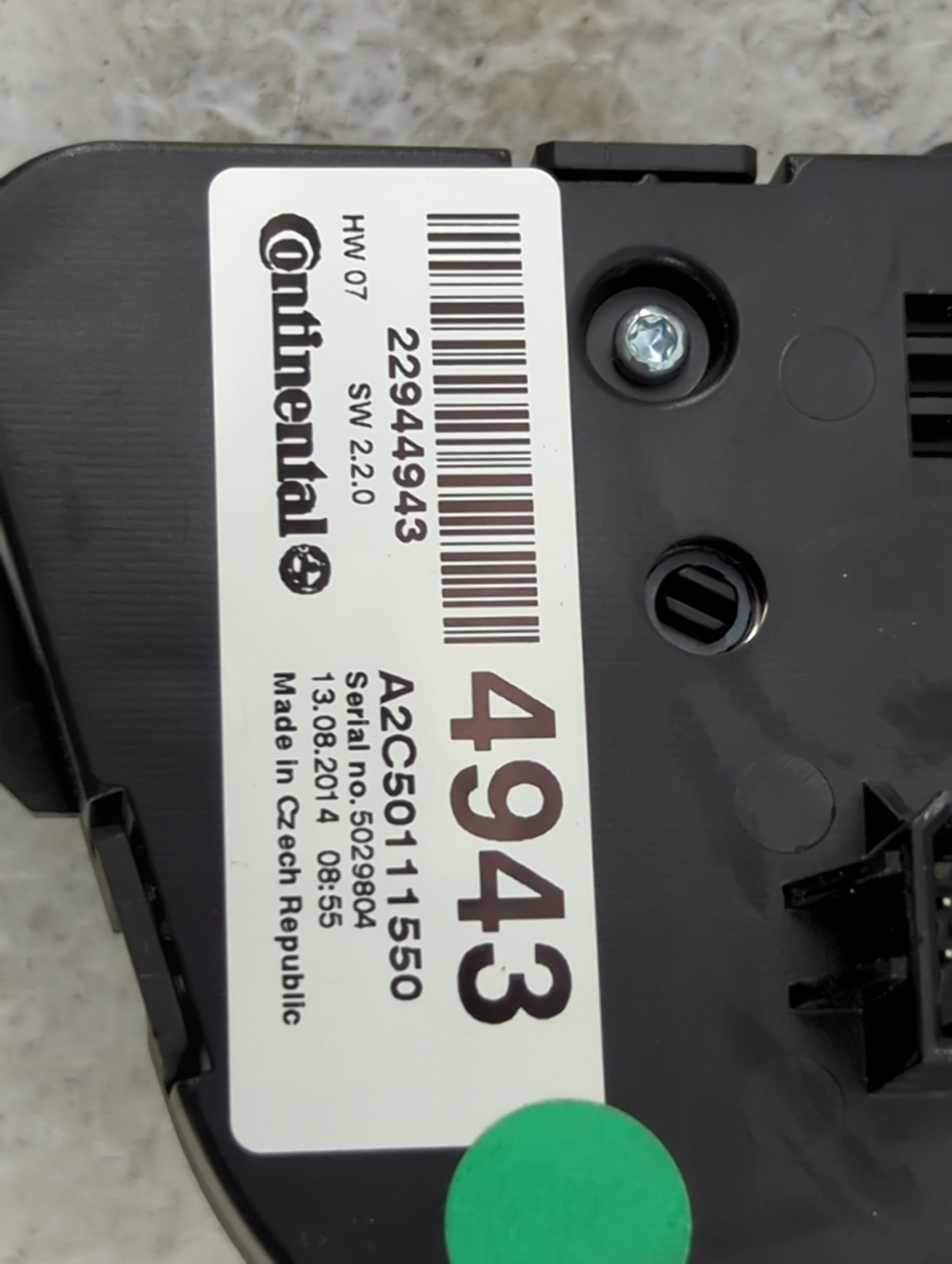2012-2017 Buick Verano Climate Control Module Temperature AC/Heater Replacement P/N:22944943 A2C50111550 Fits OEM Used Auto