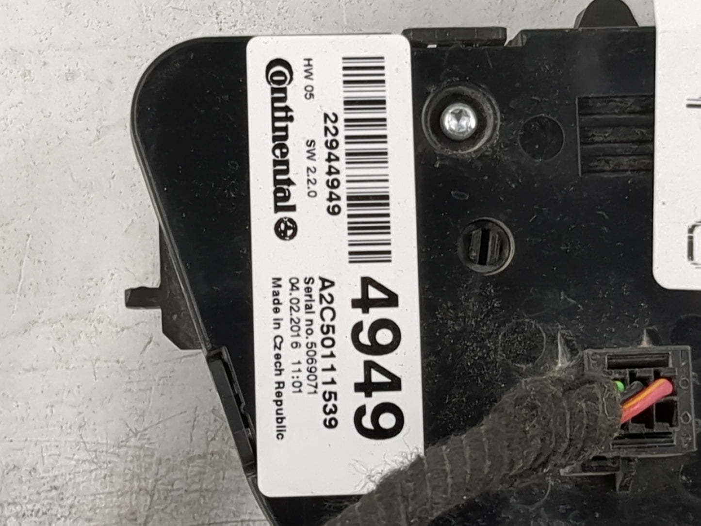 2012-2015 Buick Verano Climate Control Module Temperature AC/Heater Replacement P/N:22944949 A2C50111539 Fits OEM Used Auto