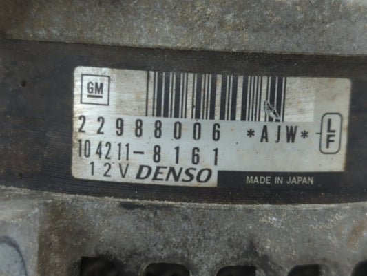 2013-2016 Cadillac Srx Alternator Replacement Generator Charging Assembly Engine OEM P/N:104211-8161 22988006 Fits OEM Used Auto Parts