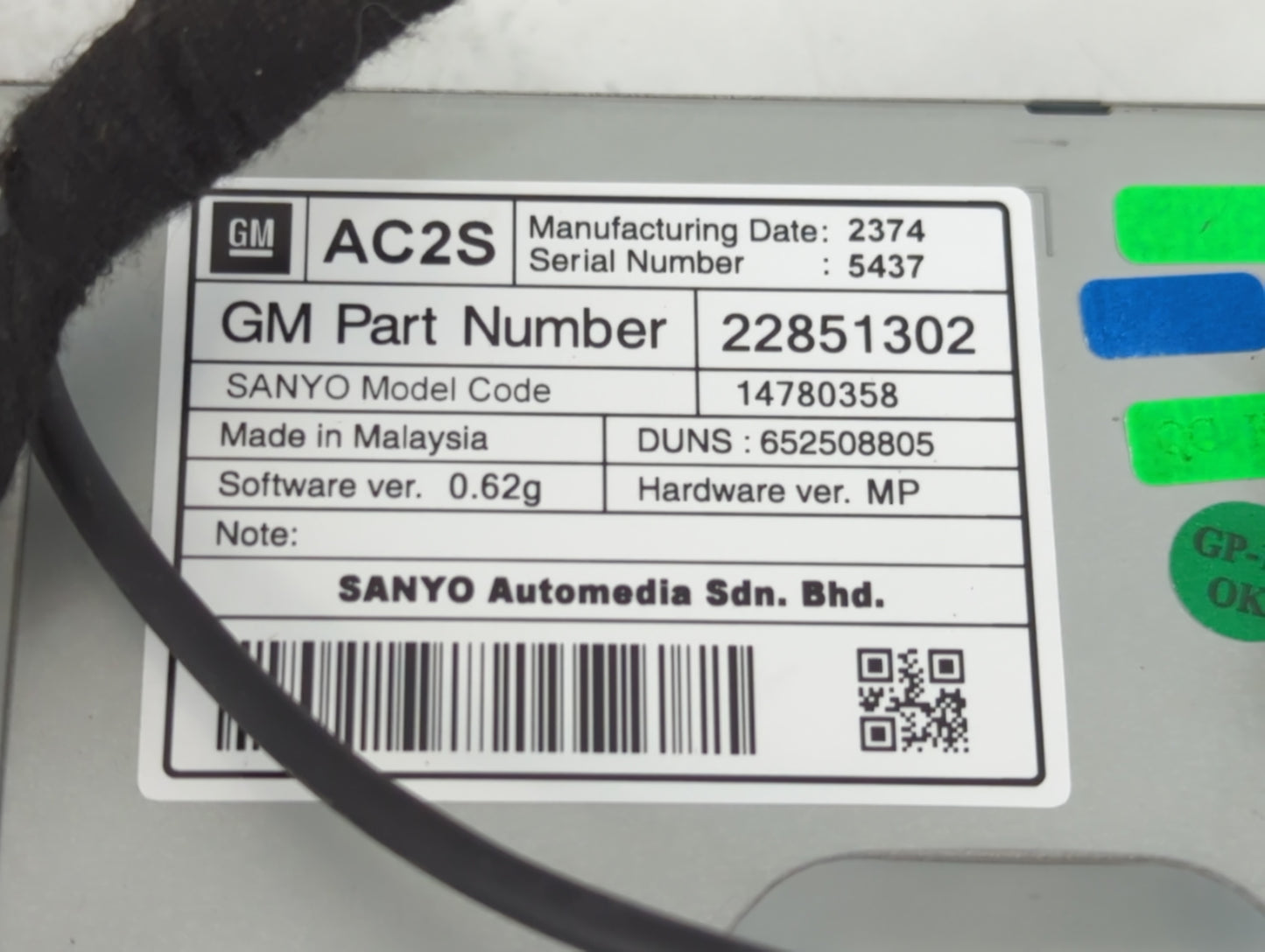 2011-2016 Chevrolet Cruze Information Display Screen - Oemusedautoparts1.com