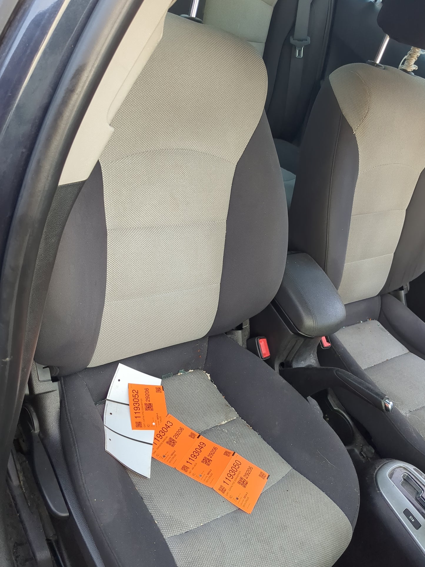 2012-2016 Chevrolet Cruze Passenger Front Seat Oem - Oemusedautoparts1.com