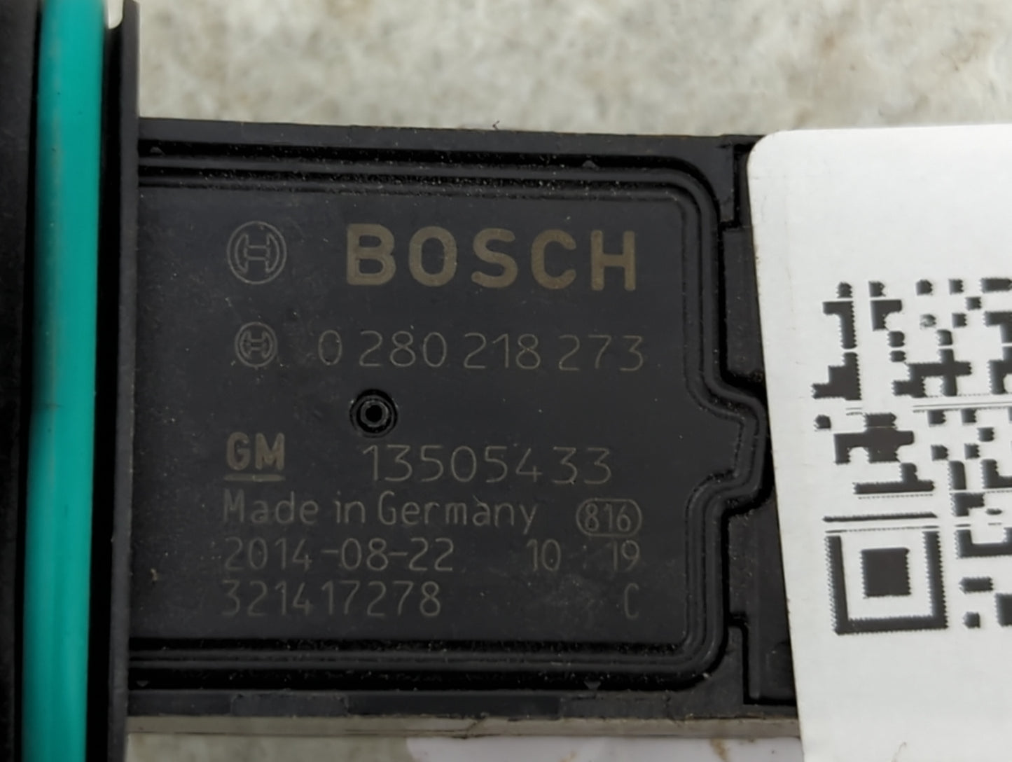 2012-2019 Chevrolet Cruze Mass Air Flow Meter Maf 1487320 - Oemusedautoparts1.com