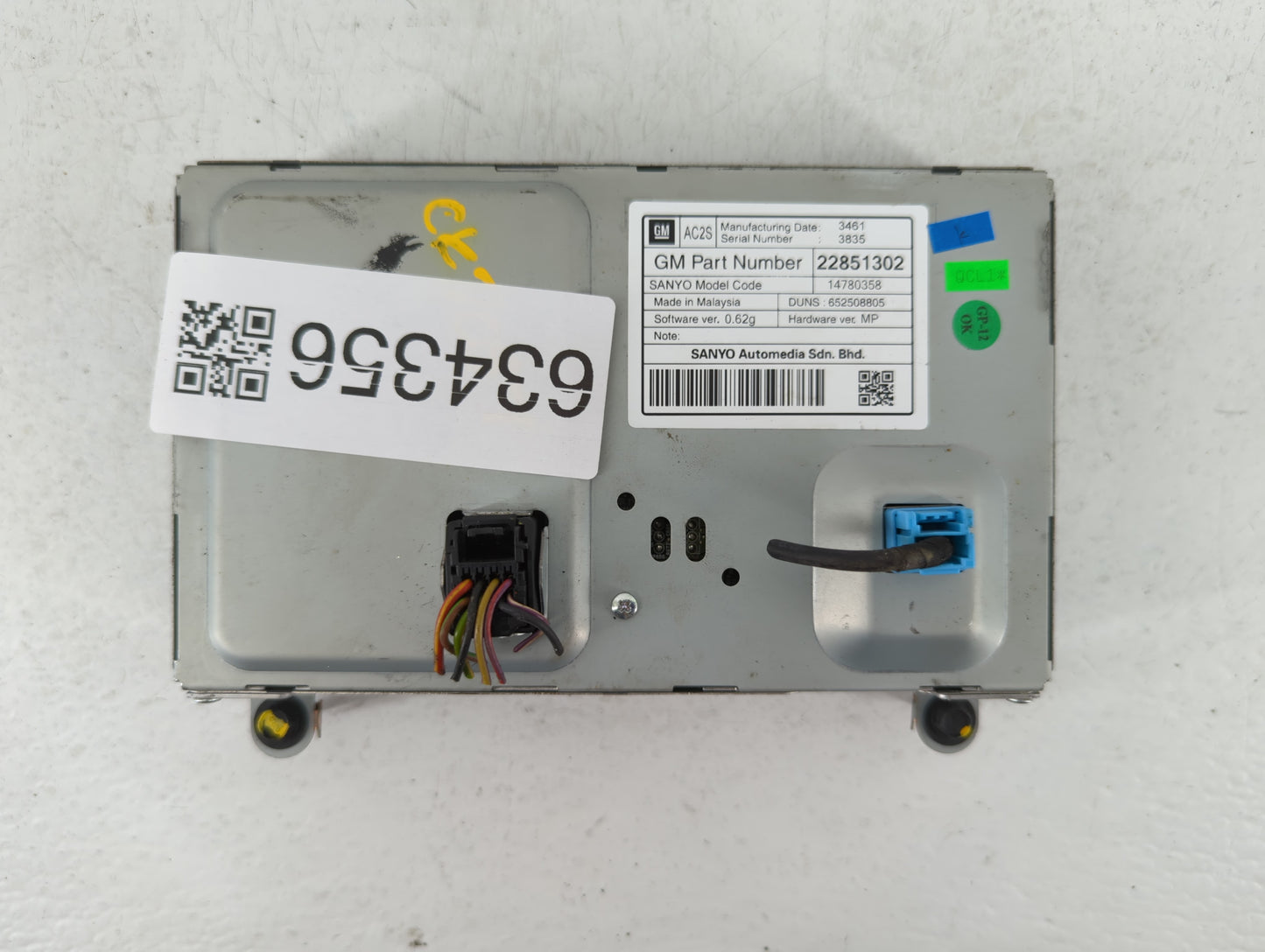 2012-2016 Chevrolet Cruze Information Display Screen - Oemusedautoparts1.com
