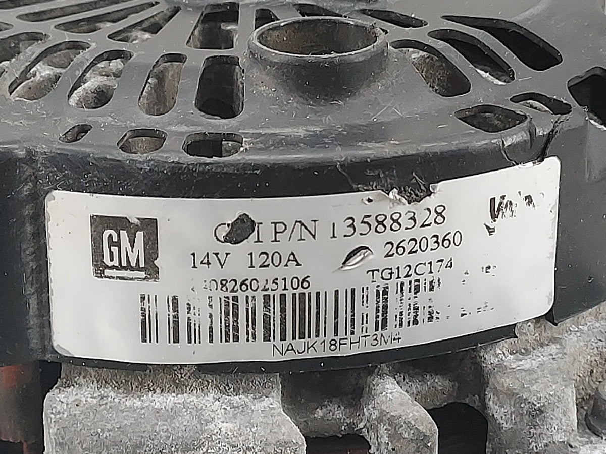 2010-2017 Chevrolet Equinox Alternator Replacement Generator Charging Assembly Engine OEM P/N:13588328 Fits OEM Used Auto Pa