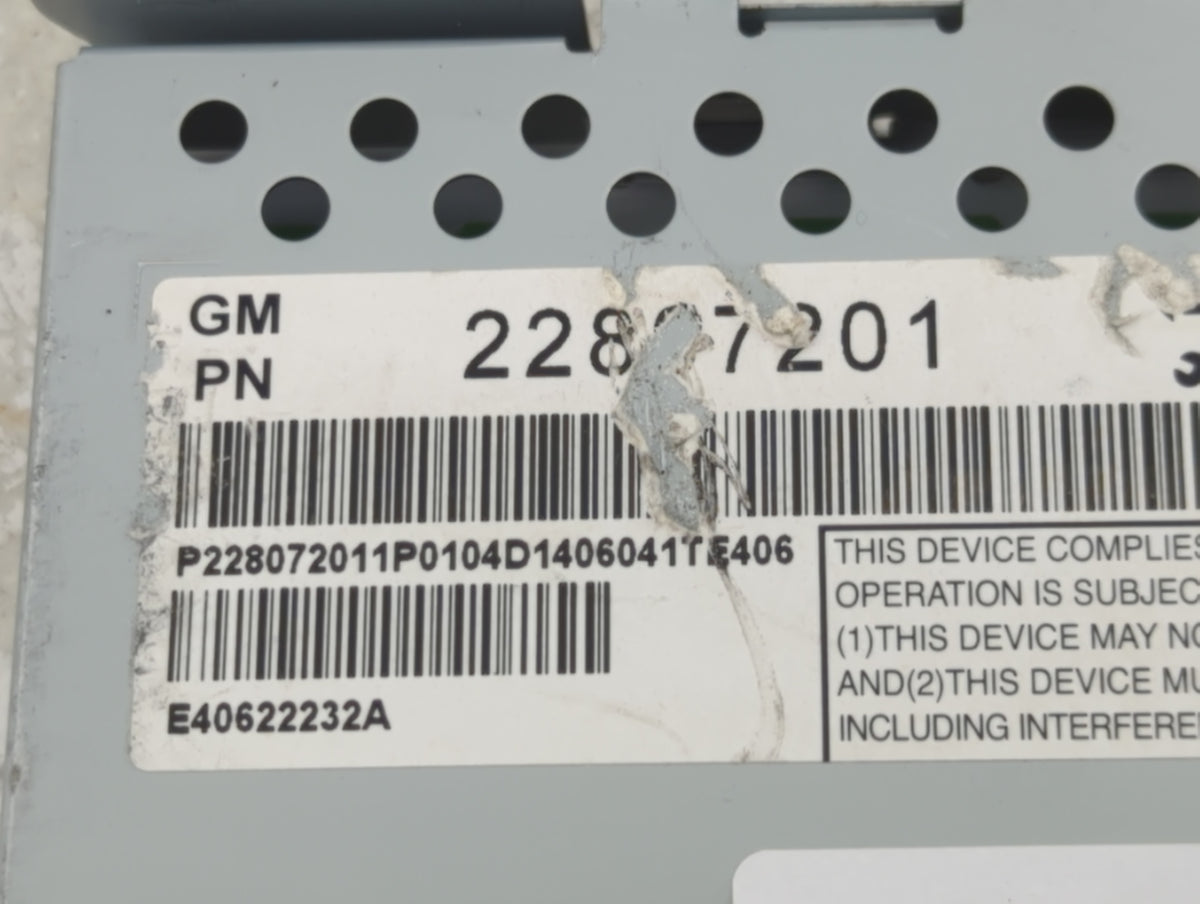 2012-2017 Chevrolet Equinox Information Radio Display Screen 1468489 - Oemusedautoparts1.com